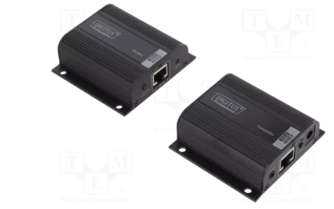 HDMI kartotuvas iki 50m per RJ45 su maitinimu Digitus